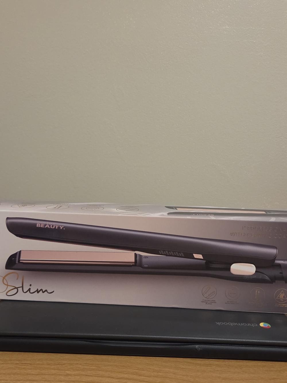 Cortex Slim Black & Rose Gold Hair Straightener